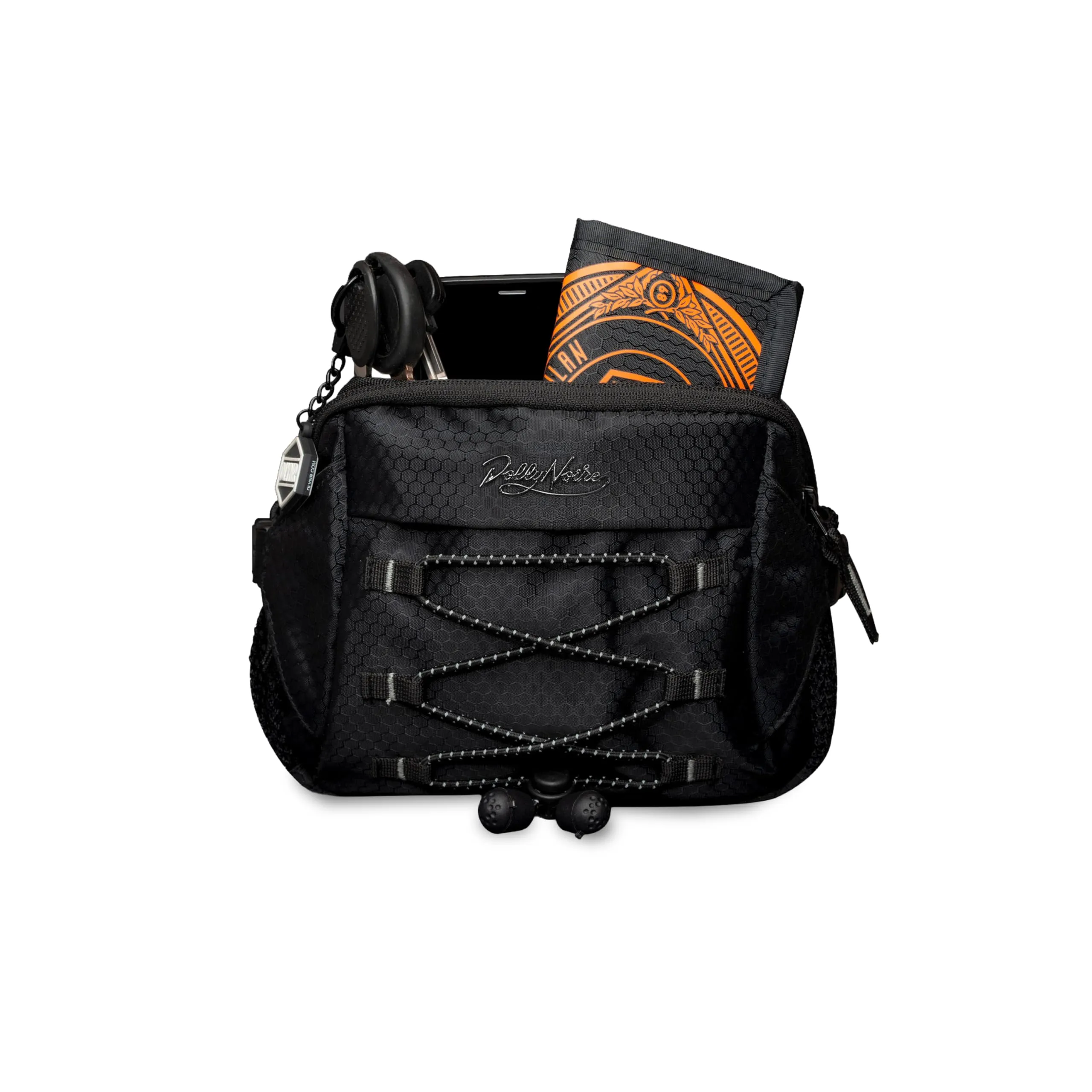 Dolly Noire Marsupio Shade Waistpack Black, Urban, Nero - Unisex, Multifunzionale, con Tasche Nascoste - immagine 2