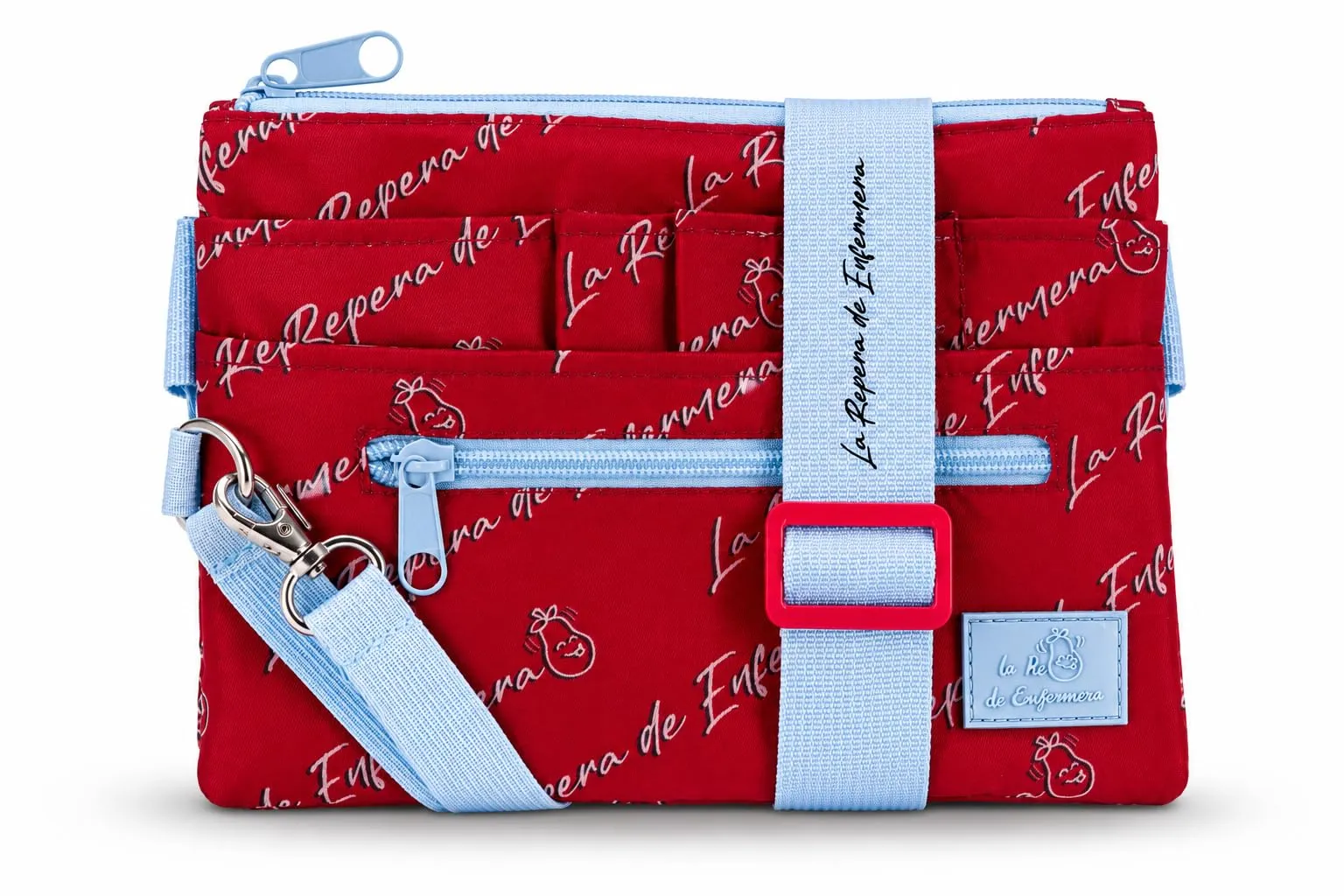 La Repera de Enfermera® Marsupio da infermiere, organizer per infermiere, accessori per infermieri e forbici, regalo per infermiere e TCAE (Blue Ice), Rosso vino, Marsupio per infermieri - immagine 1