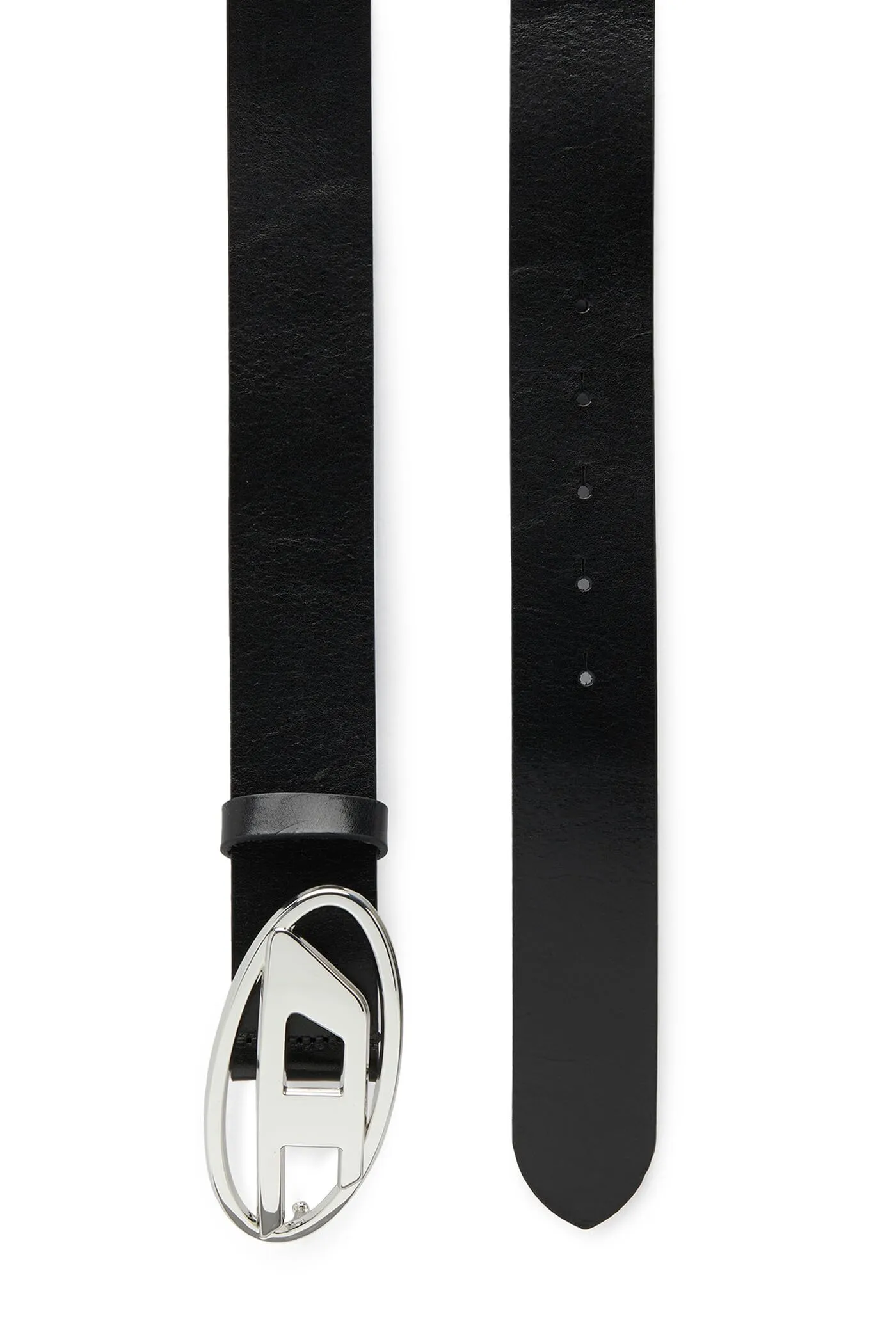 Diesel Ovale D Logo B-1DR W Belt Cintura, Nero/Nickel, 105 Unisex Adulti, nero/Nickel, 105 cm - immagine 6