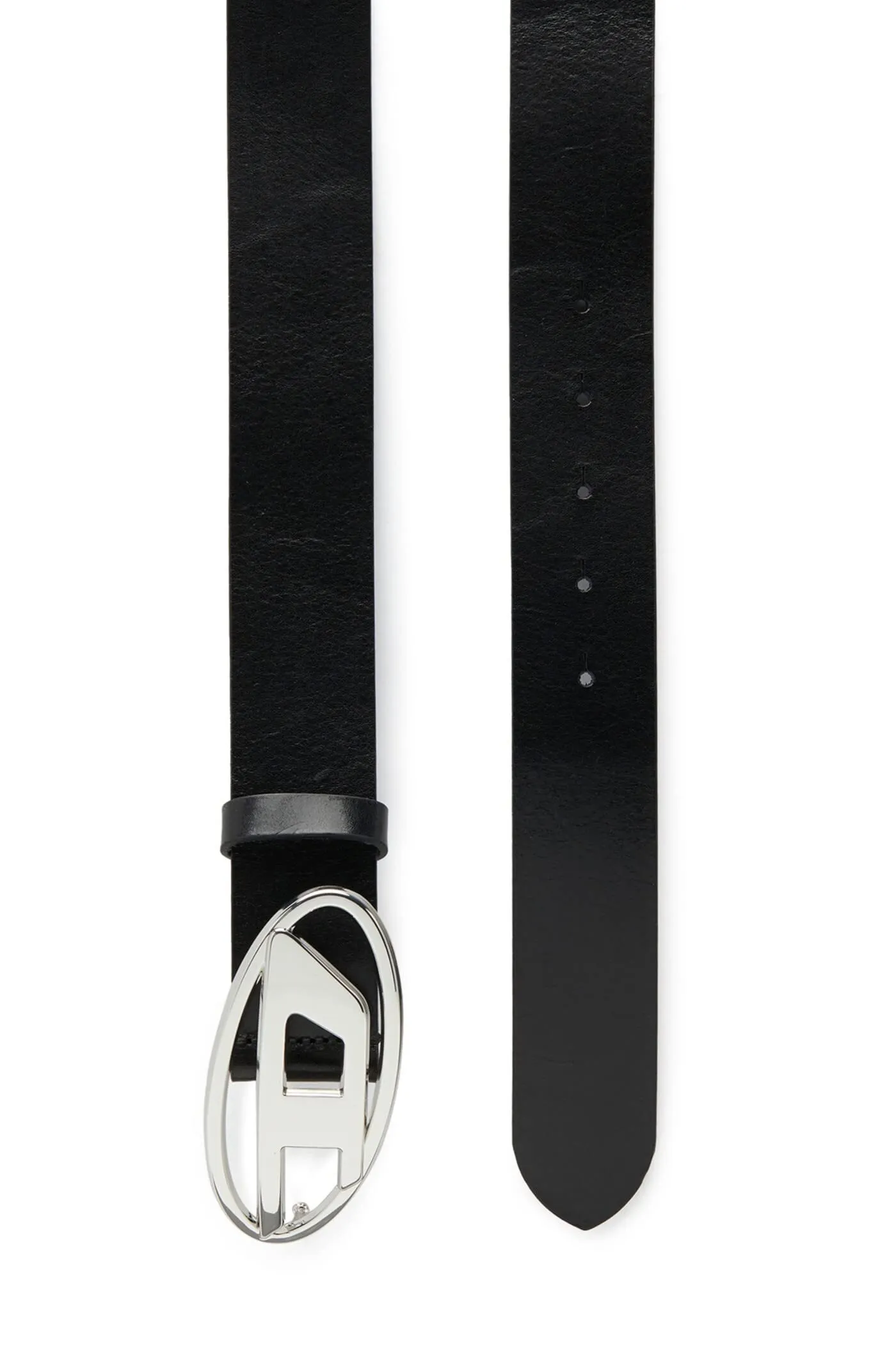 Diesel Ovale D Logo B-1DR W Belt Cintura, Nero/Nickel, 90 Unisex Adulti, nero/Nickel, 90 cm - immagine 4