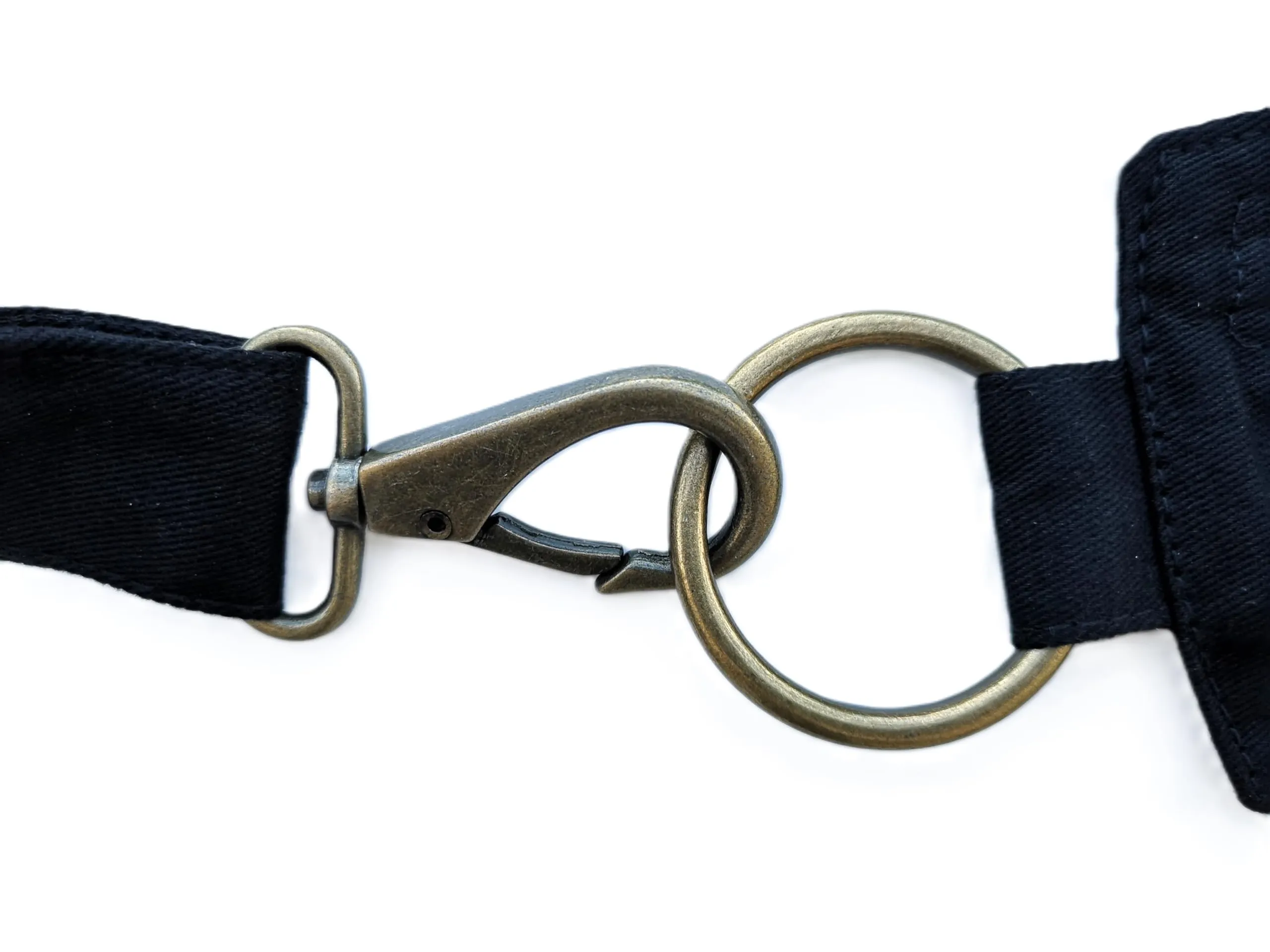 Qhiss® Marsupio Tasca da vita in cotone con chiusura in ottone - immagine 2