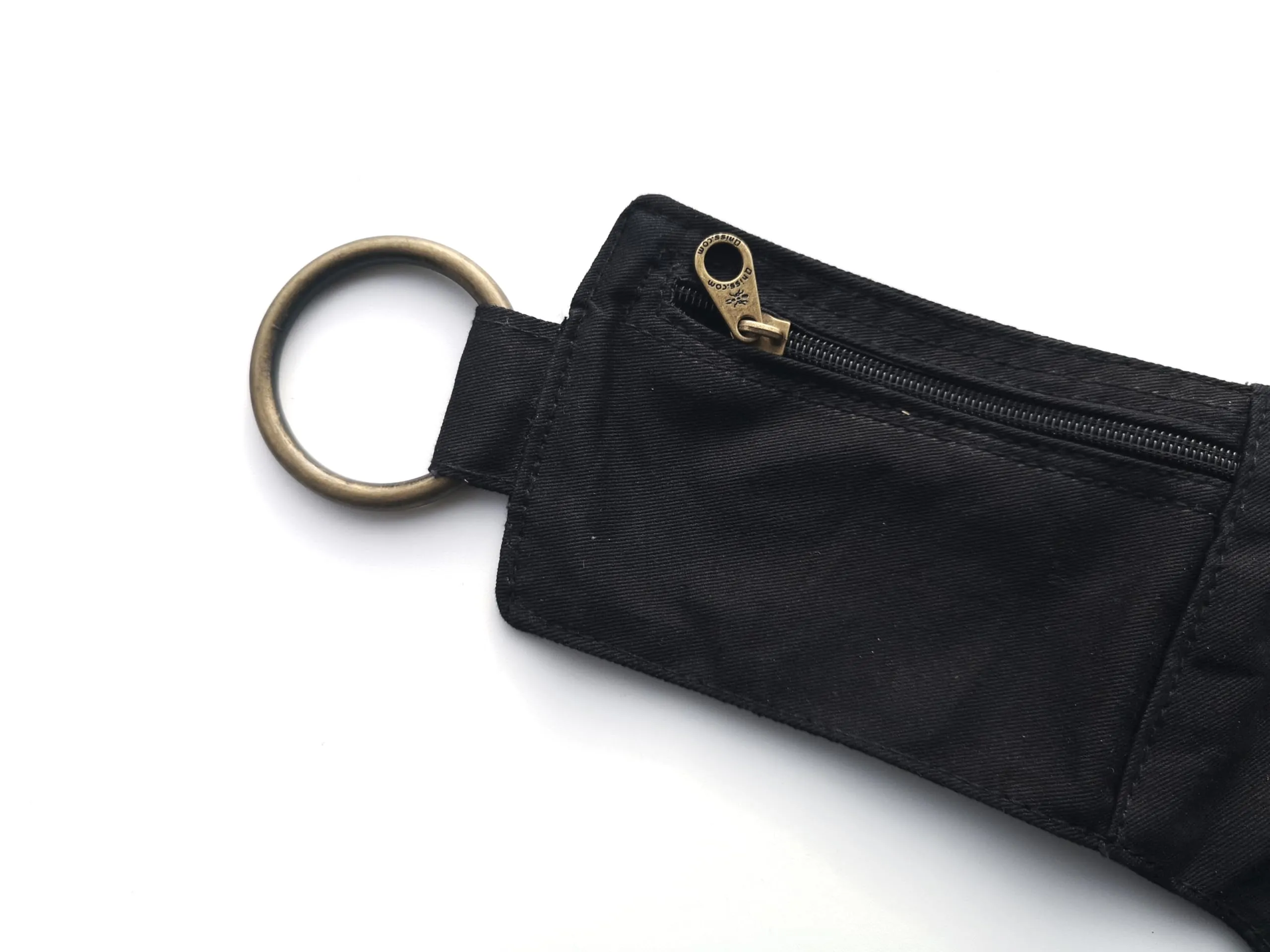 Qhiss® Marsupio Tasca da vita in cotone con chiusura in ottone - immagine 3