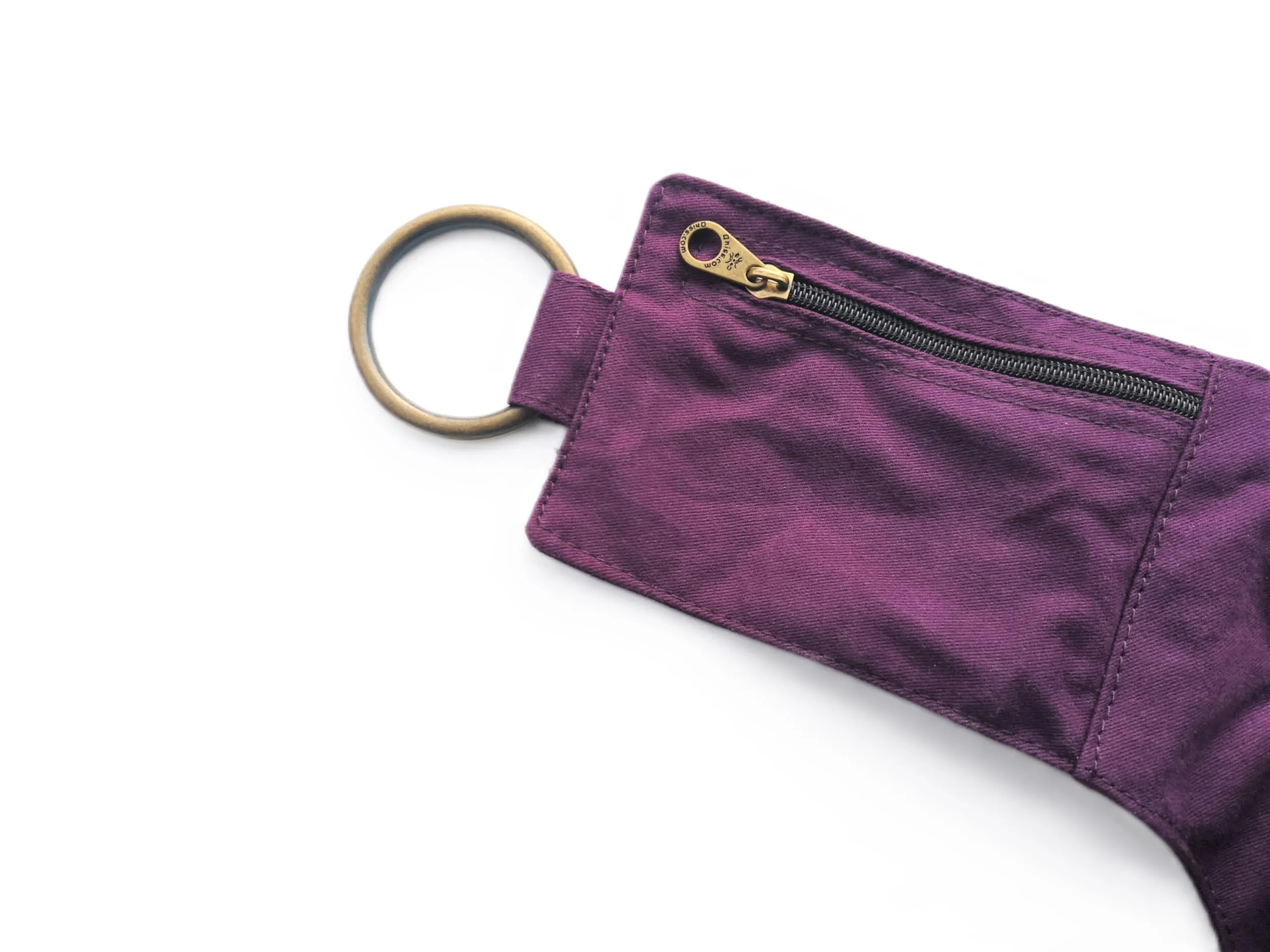 Qhiss® Marsupio Tasca da vita in cotone con chiusura in ottone - immagine 4
