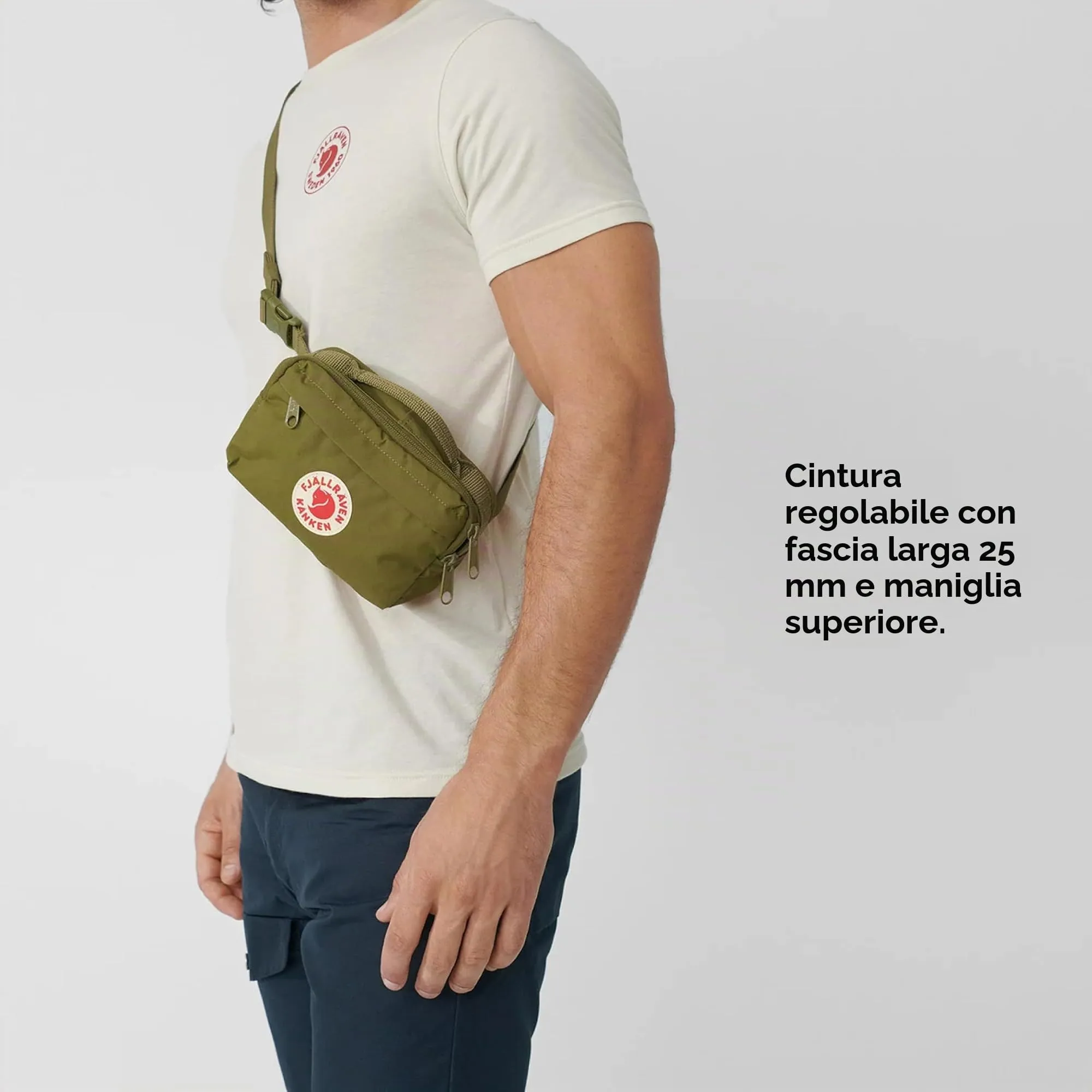 Fjällräven Kånken Hip Pack Marsupio 2 L, Unisex, Fossil - immagine 4