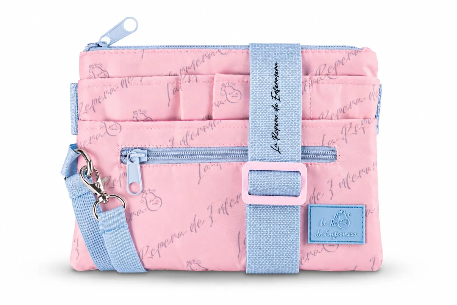 La Repera de Enfermera® Marsupio da infermiere, organizer per infermiere, accessori per infermieri e forbici, regalo per infermiere e TCAE (Blue Ice), Rosa Blu, Marsupio per infermieri - immagine 1