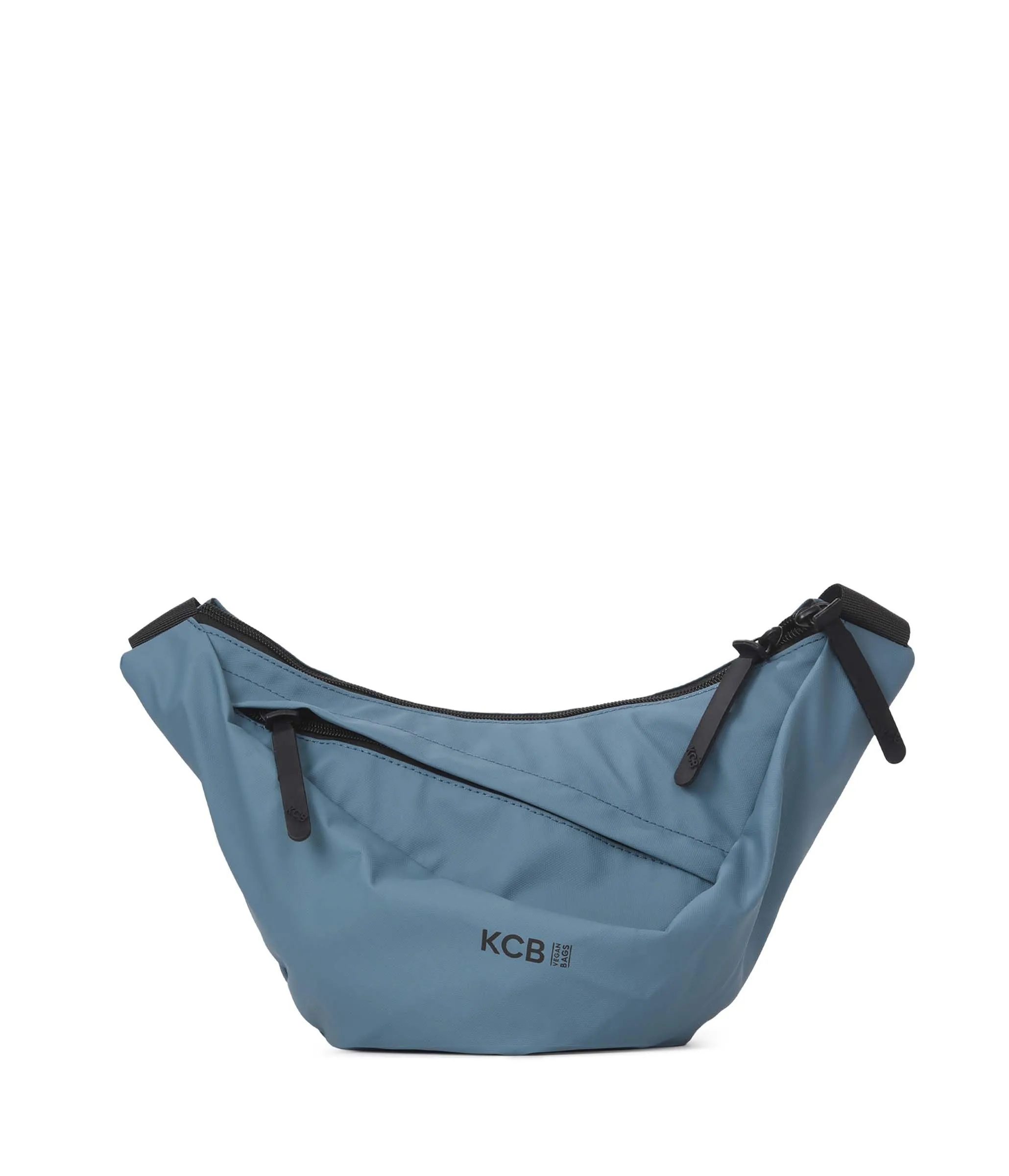 Marsupio grande KCB Skid, stile urbano e funzionale, scomparto doppio con cerniera e tasca posteriore sicura, design comodo e pratico, manico regolabile, 100% vegano, Acqua, Grande, Casual - immagine 1