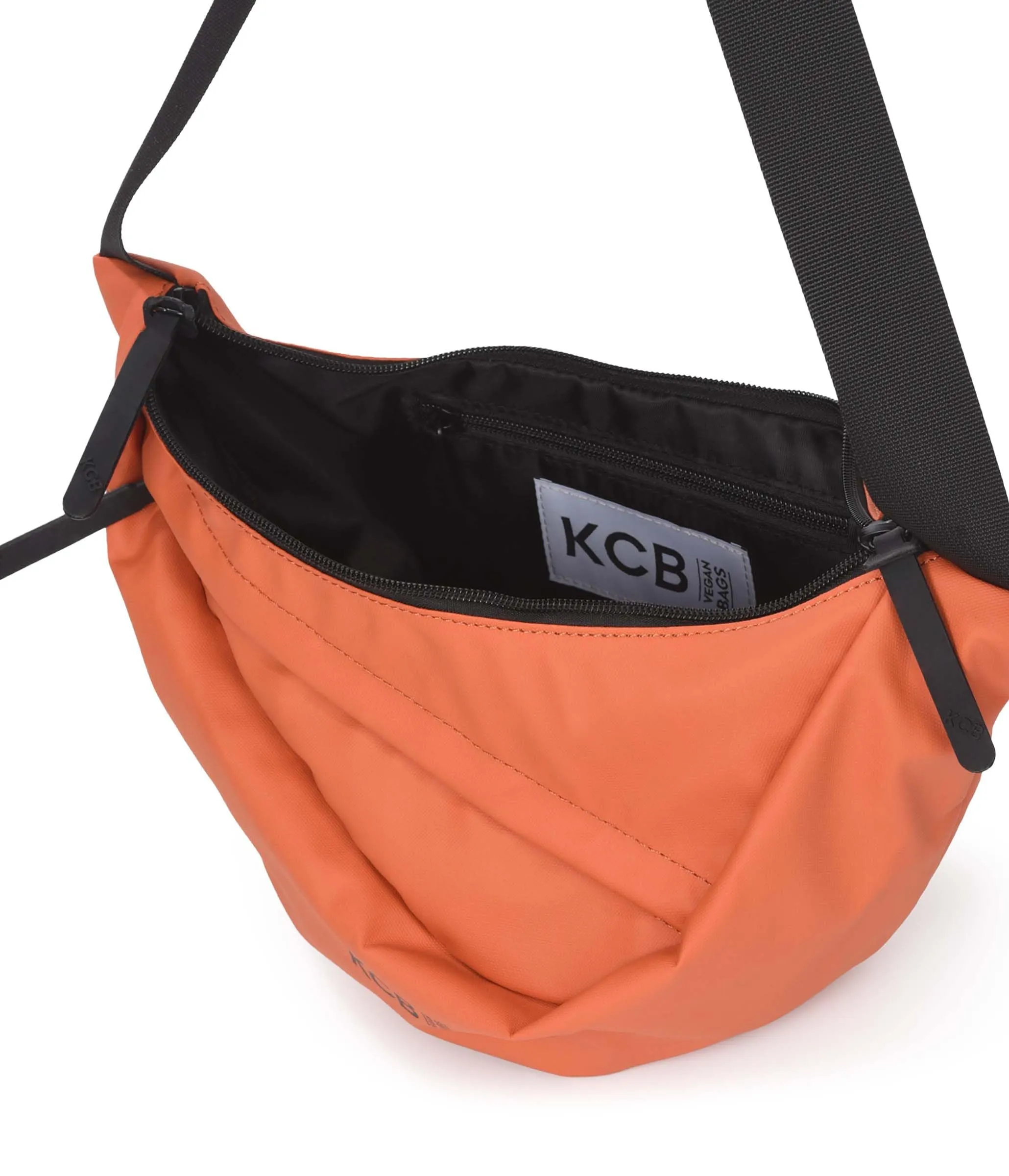 Marsupio grande KCB Skid, stile urbano e funzionale, scomparto doppio con cerniera e tasca posteriore sicura, design comodo e pratico, manico regolabile, 100% vegano, Caldera, Grande, Casual - immagine 4