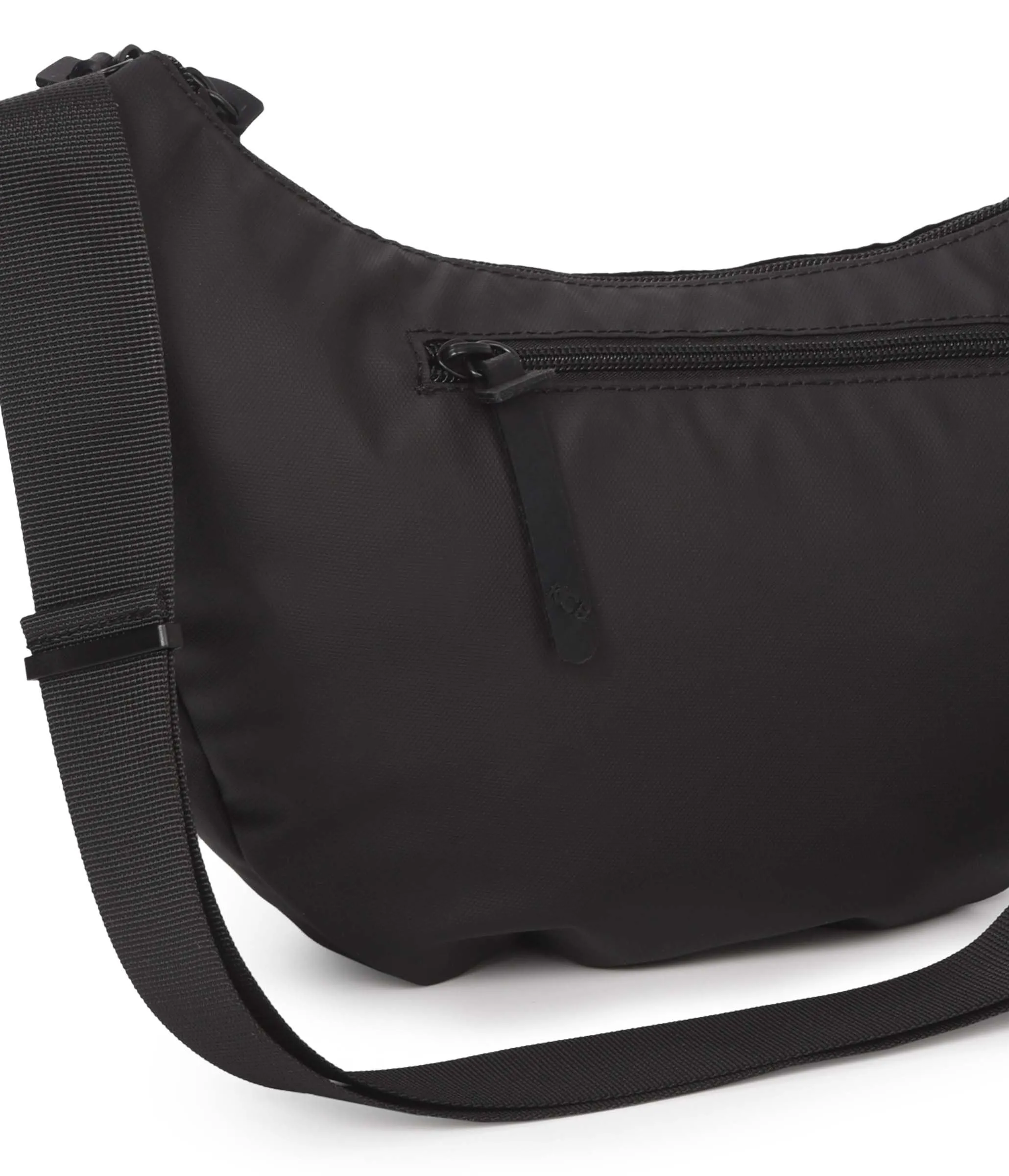 Marsupio grande KCB Skid, stile urbano e funzionale, scomparto doppio con cerniera e tasca posteriore sicura, design comodo e pratico, manico regolabile, 100% vegano, Nero , Grande, Casual - immagine 3