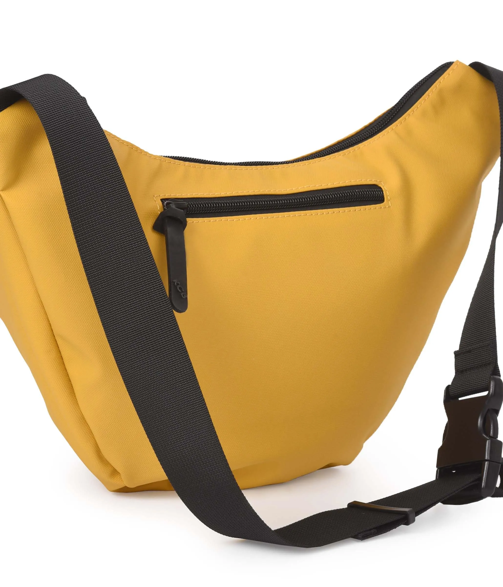 Marsupio grande KCB Skid, stile urbano e funzionale, scomparto doppio con cerniera e tasca posteriore sicura, design comodo e pratico, manico regolabile, 100% vegano, Mostarda, Grande, Casual - immagine 3
