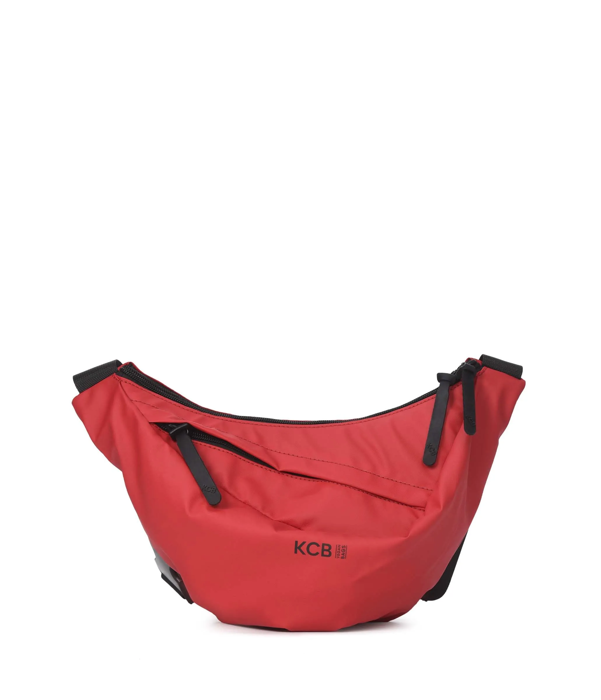 Marsupio grande KCB Skid, stile urbano e funzionale, scomparto doppio con cerniera e tasca posteriore sicura, design comodo e pratico, manico regolabile, 100% vegano, rosso, Grande, Casual - immagine 1