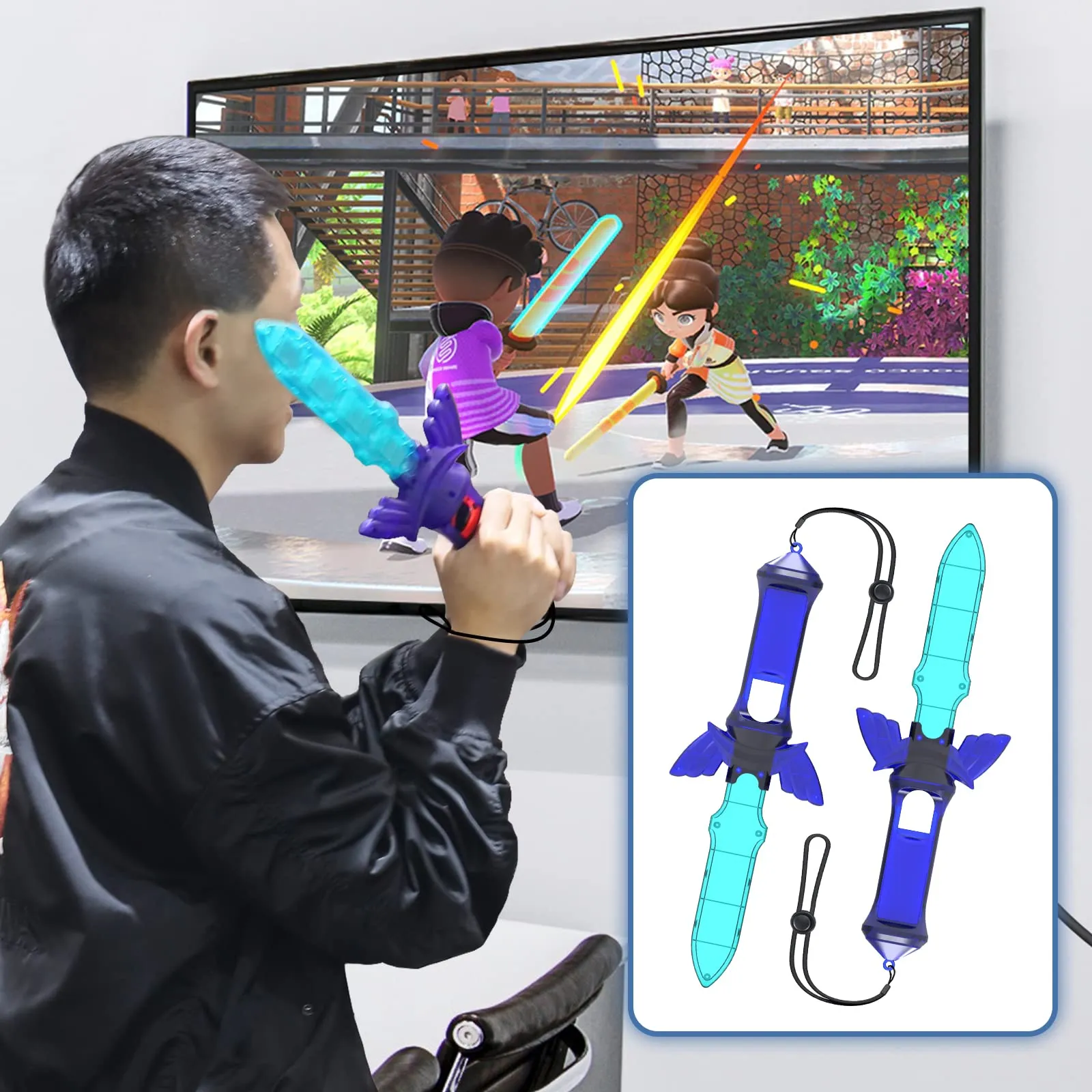 2024 Switch Kit di accessori per Nintendo Switch - 12 in 1 Family Party Pack Set di accessori per il gioco Kit per Nintendo Switch e giochi sportivi OLED - immagine 5