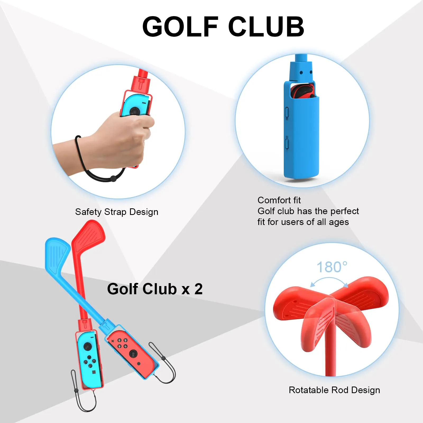 2024 Switch Kit di accessori per Nintendo Switch - 12 in 1 Family Party Pack Set di accessori per il gioco Kit per Nintendo Switch e giochi sportivi OLED - immagine 9