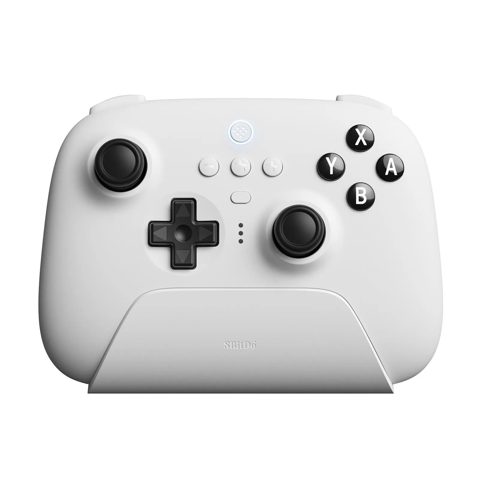 8BitDo Ultimate Bluetooth & 2.4g Controller with Charging Dock for Switch and Windows - White - immagine 1