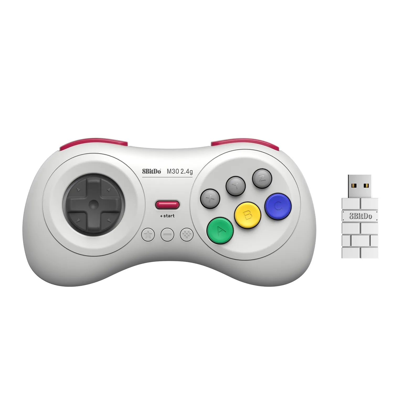 8Bitdo M30 2.4G Wireless Gamepad for SEGA Mega Drive Mini and Switch with 6-Button - immagine 1