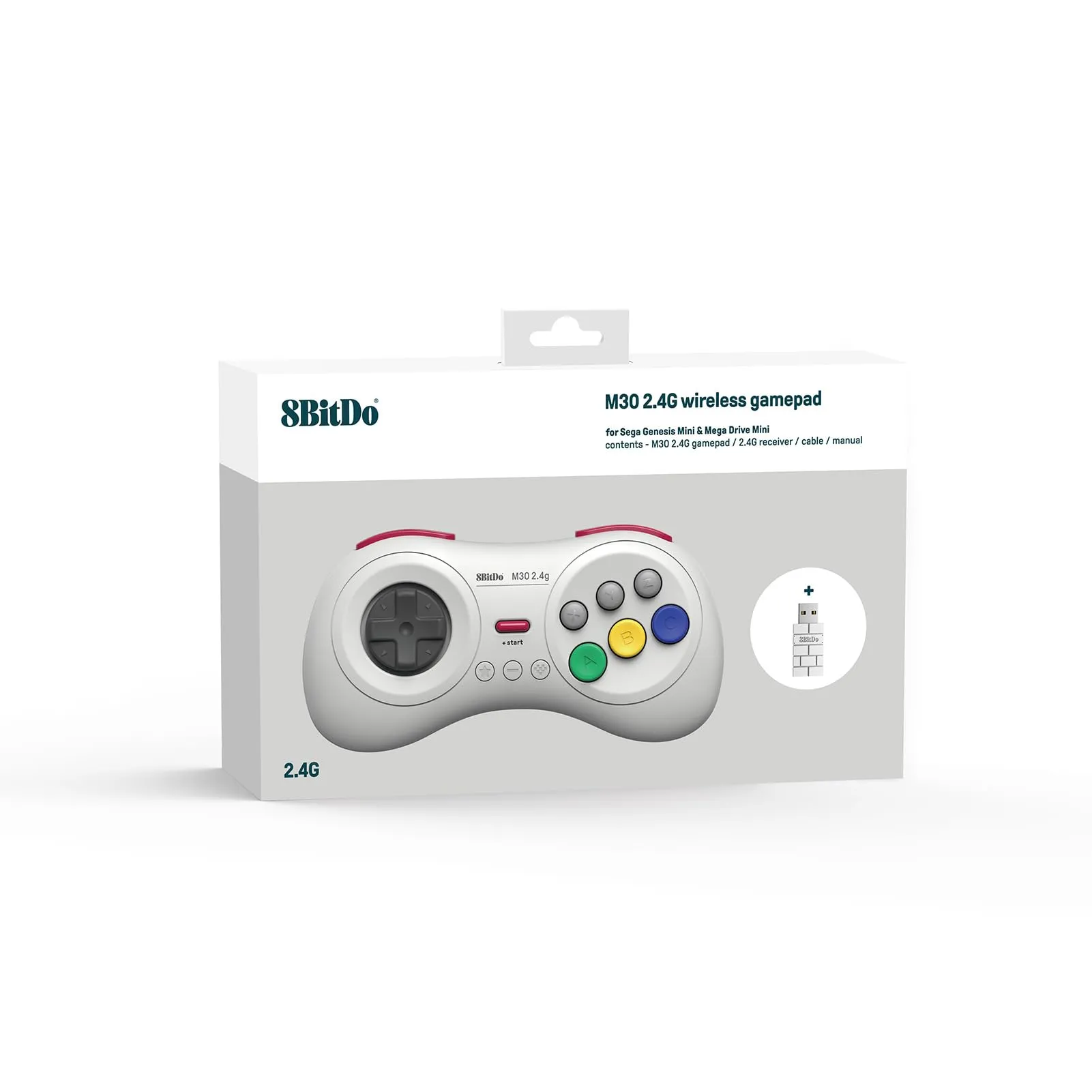 8Bitdo M30 2.4G Wireless Gamepad for SEGA Mega Drive Mini and Switch with 6-Button - immagine 5