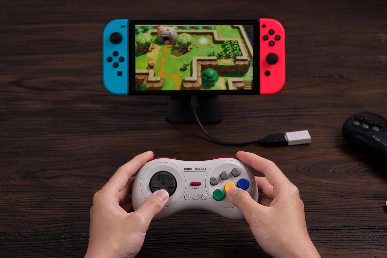 8Bitdo M30 2.4G Wireless Gamepad for SEGA Mega Drive Mini and Switch with 6-Button - immagine 8