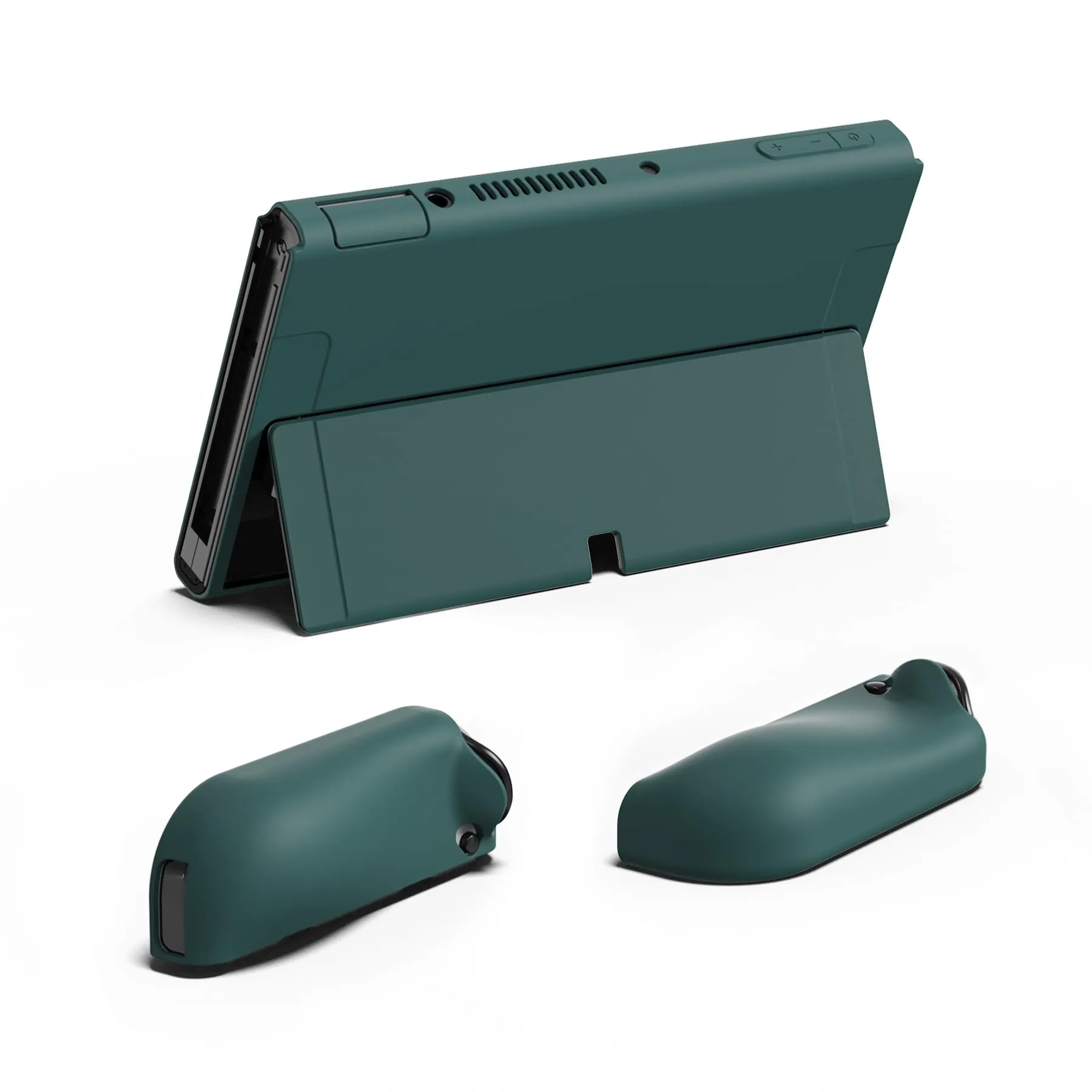 playvital Cover per Nintendo Switch OLED, Custodia Morbida TPU, Verde - immagine 8