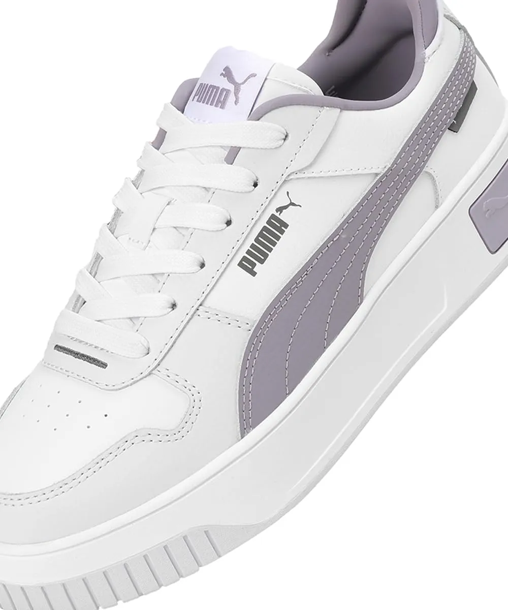 PUMA Women CARINA STREET Sneaker, PUMA WHITE-PALE PLUM-SILVER MIST, 36 EU - immagine 8