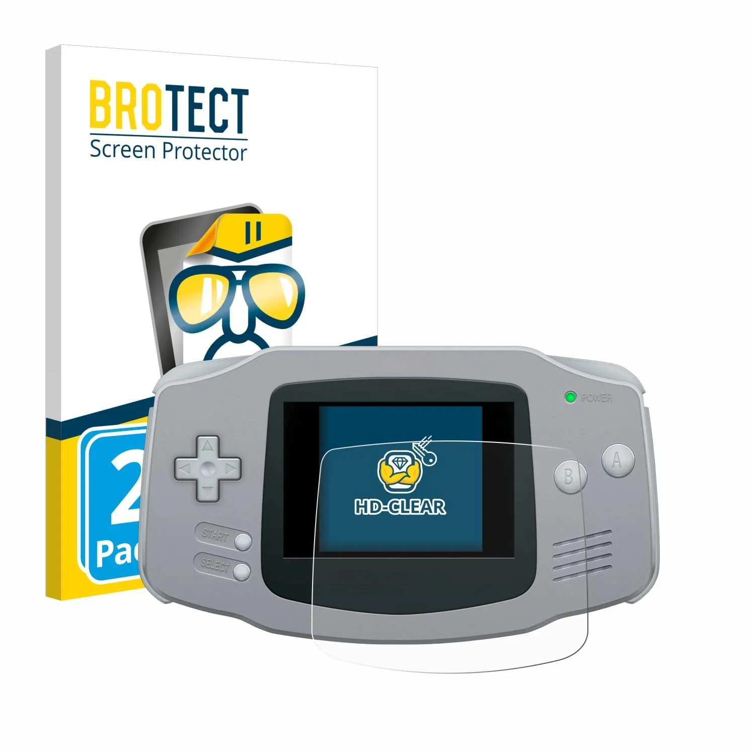 BROTECT Pellicola Protettiva per Nintendo Gameboy Advance GBA - immagine 1