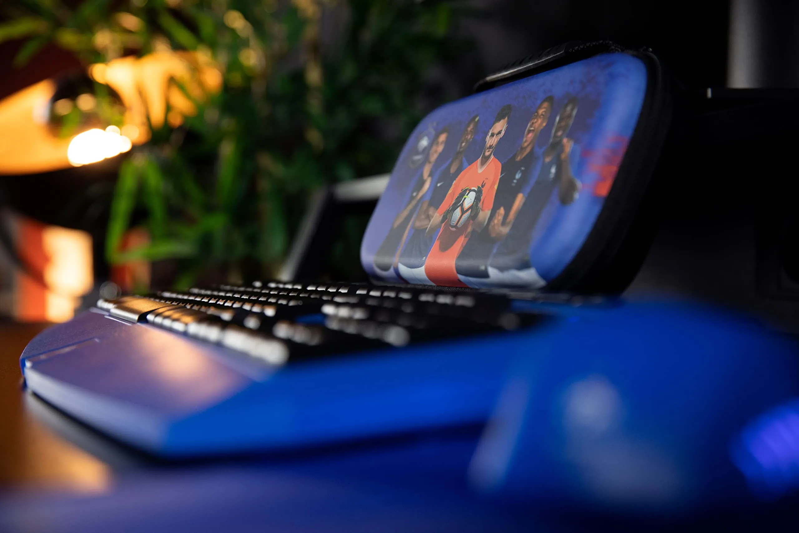 Konix FFF Custodia di protezione e trasporto Nintendo Switch, Switch Lite e Switch OLED - Alloggio 8 giochi - Design squadra di calcio della Francia - immagine 4