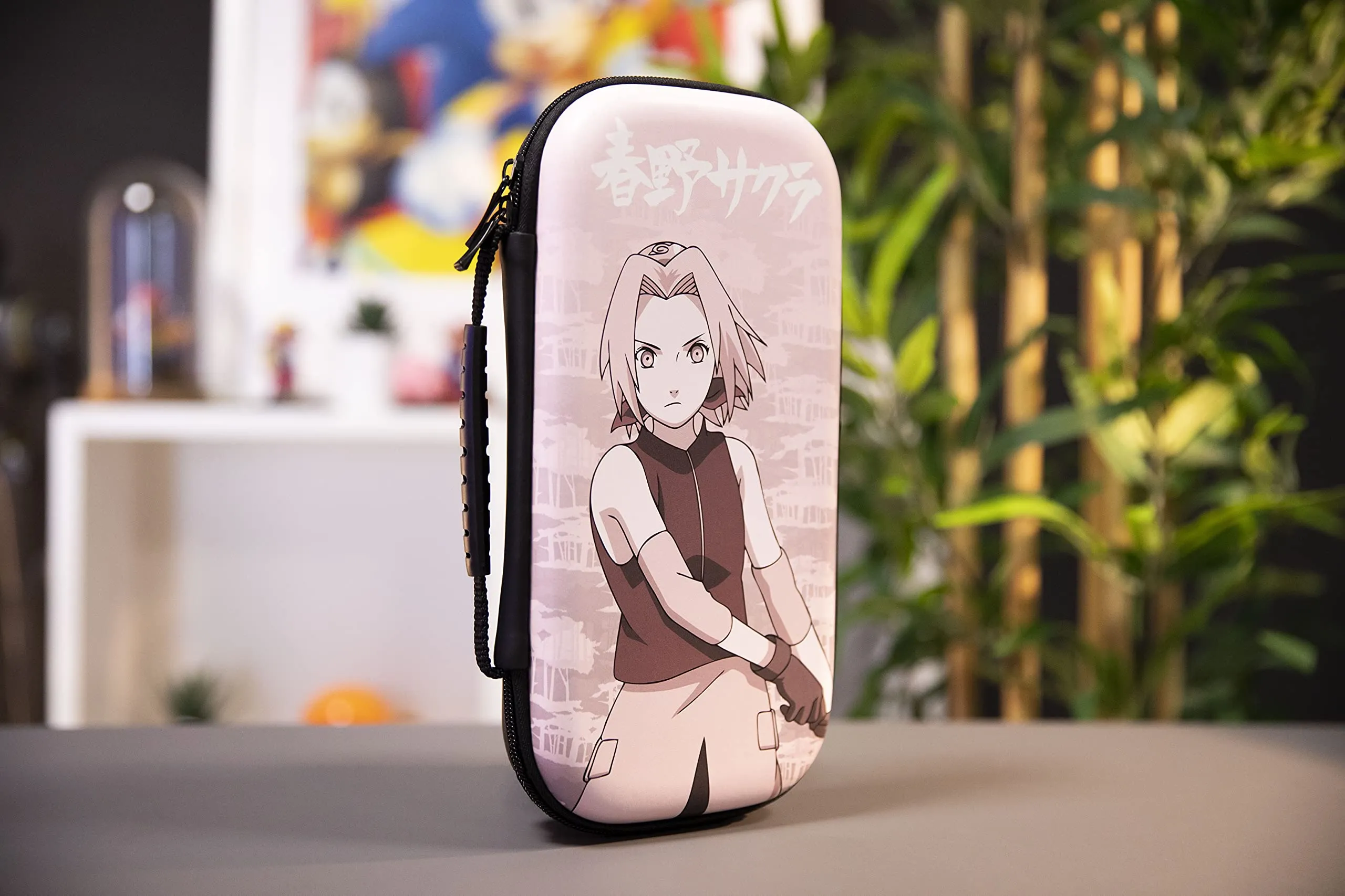 Konix Naruto Shippuden Custodia di protezione e trasporto per Nintendo Switch, Switch Lite e Switch OLED - Alloggio 8 giochi - Design Sakura - immagine 6