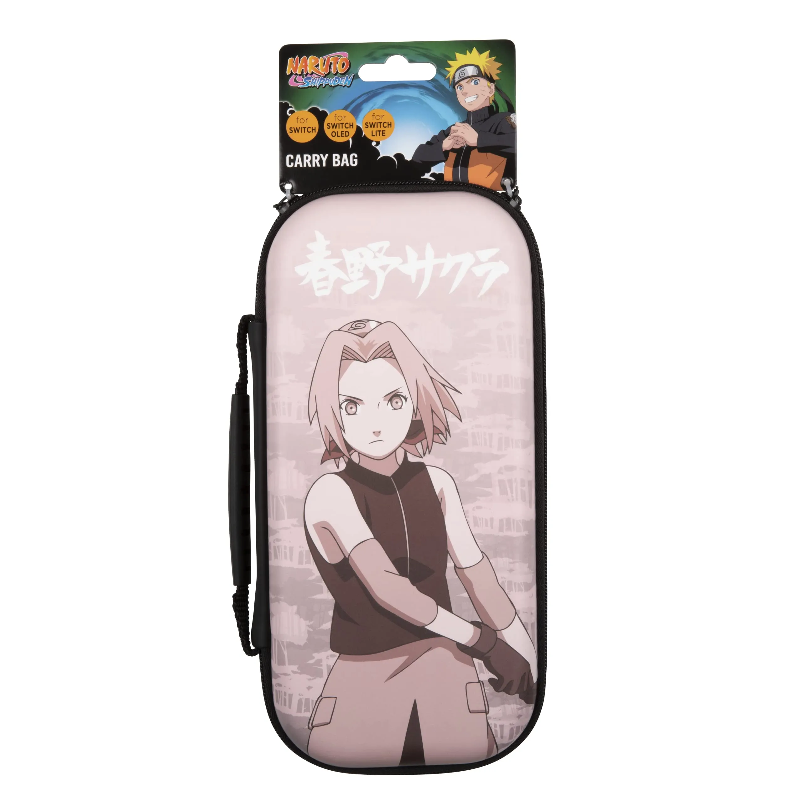 Konix Naruto Shippuden Custodia di protezione e trasporto per Nintendo Switch, Switch Lite e Switch OLED - Alloggio 8 giochi - Design Sakura - immagine 8