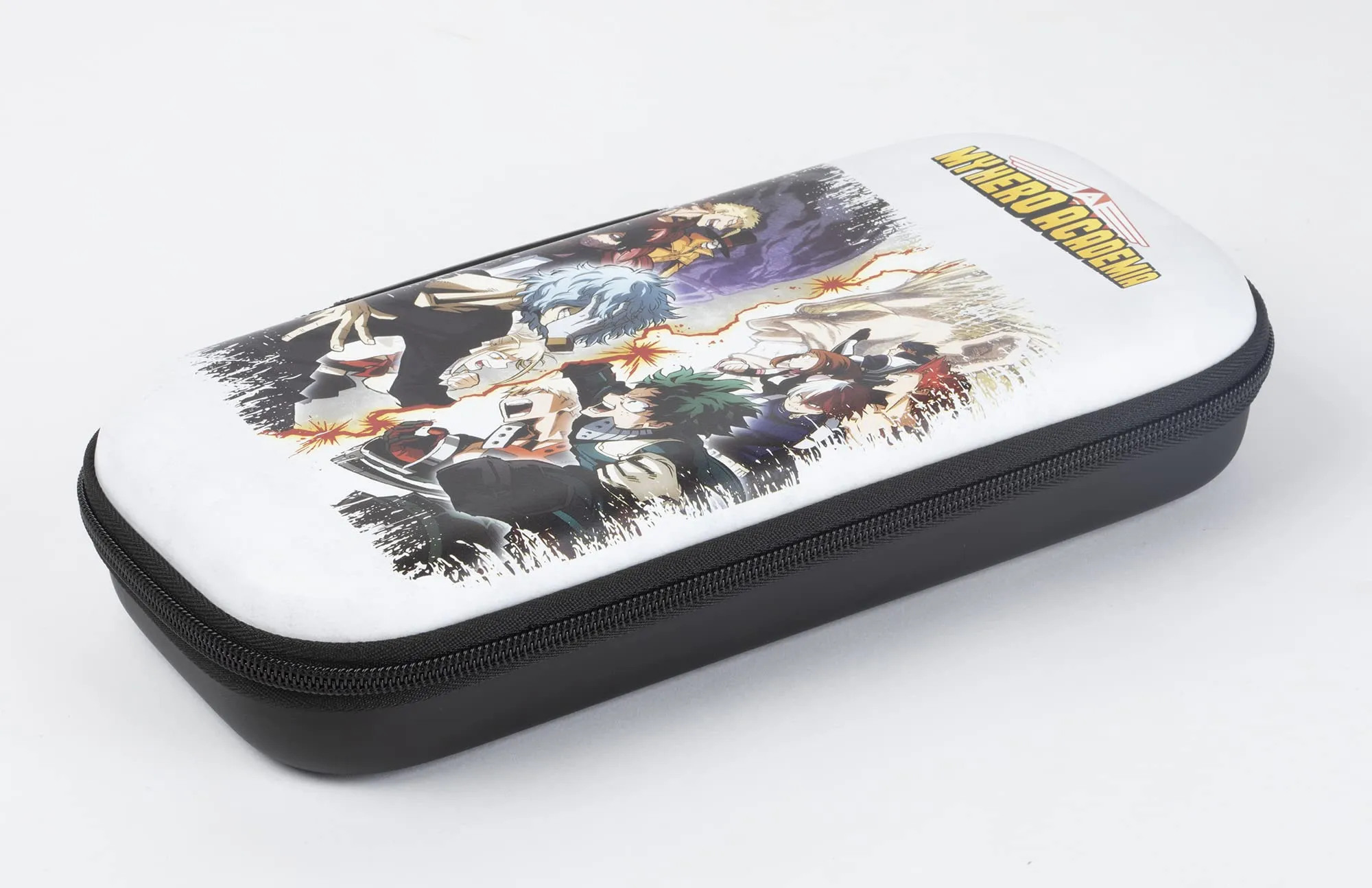 Konix My Hero Academia Custodia di protezione e trasporto Nintendo Switch, Switch Lite e Switch OLED - 8 giochi - Design My Hero Academia - Bianco - immagine 2