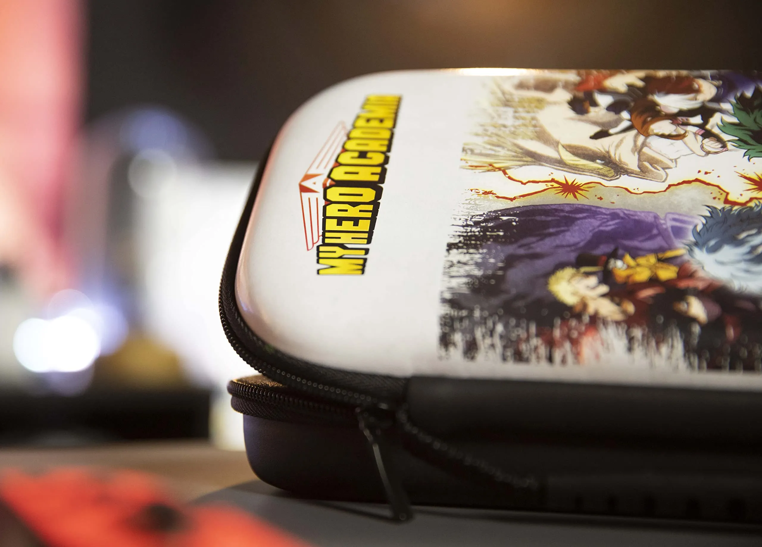 Konix My Hero Academia Custodia di protezione e trasporto Nintendo Switch, Switch Lite e Switch OLED - 8 giochi - Design My Hero Academia - Bianco - immagine 4