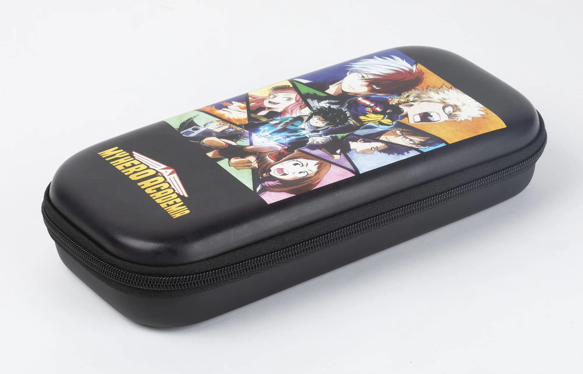 Konix My Hero Academia Custodia di protezione e trasporto Nintendo Switch, Switch Lite e Switch OLED - 8 giochi - Design My Hero Academia - Nero - immagine 2