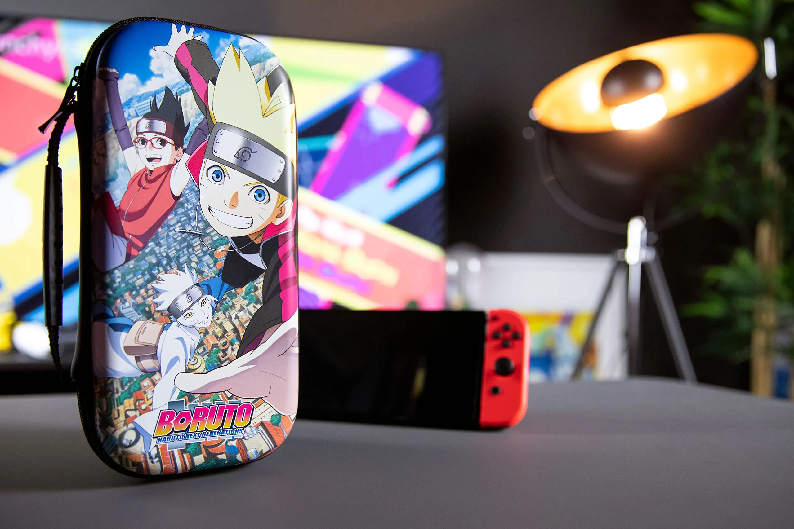 Konix Boruto Naruto Next Generations Custodia di protezione e trasporto per Nintendo Switch, Switch Lite e Switch OLED - Design Squadra 7 Konoha - immagine 3