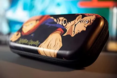 Konix Jujutsu Kaisen Custodia di protezione e trasporto Nintendo Switch, Switch Lite e Switch OLED - 8 giochi - Design Jujutsu Kaisen - Nero - immagine 4