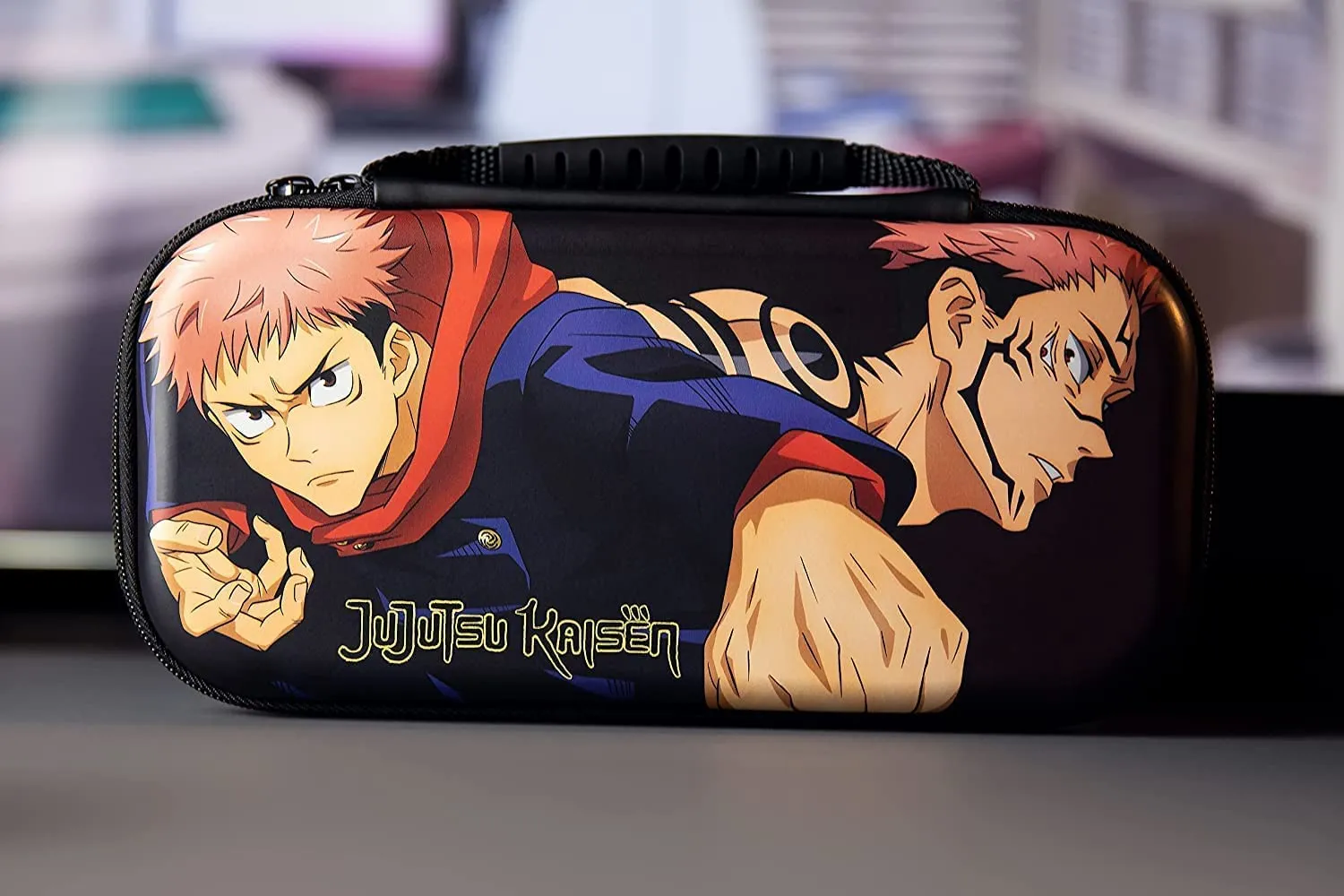 Konix Jujutsu Kaisen Custodia di protezione e trasporto Nintendo Switch, Switch Lite e Switch OLED - 8 giochi - Design Jujutsu Kaisen - Nero - immagine 9