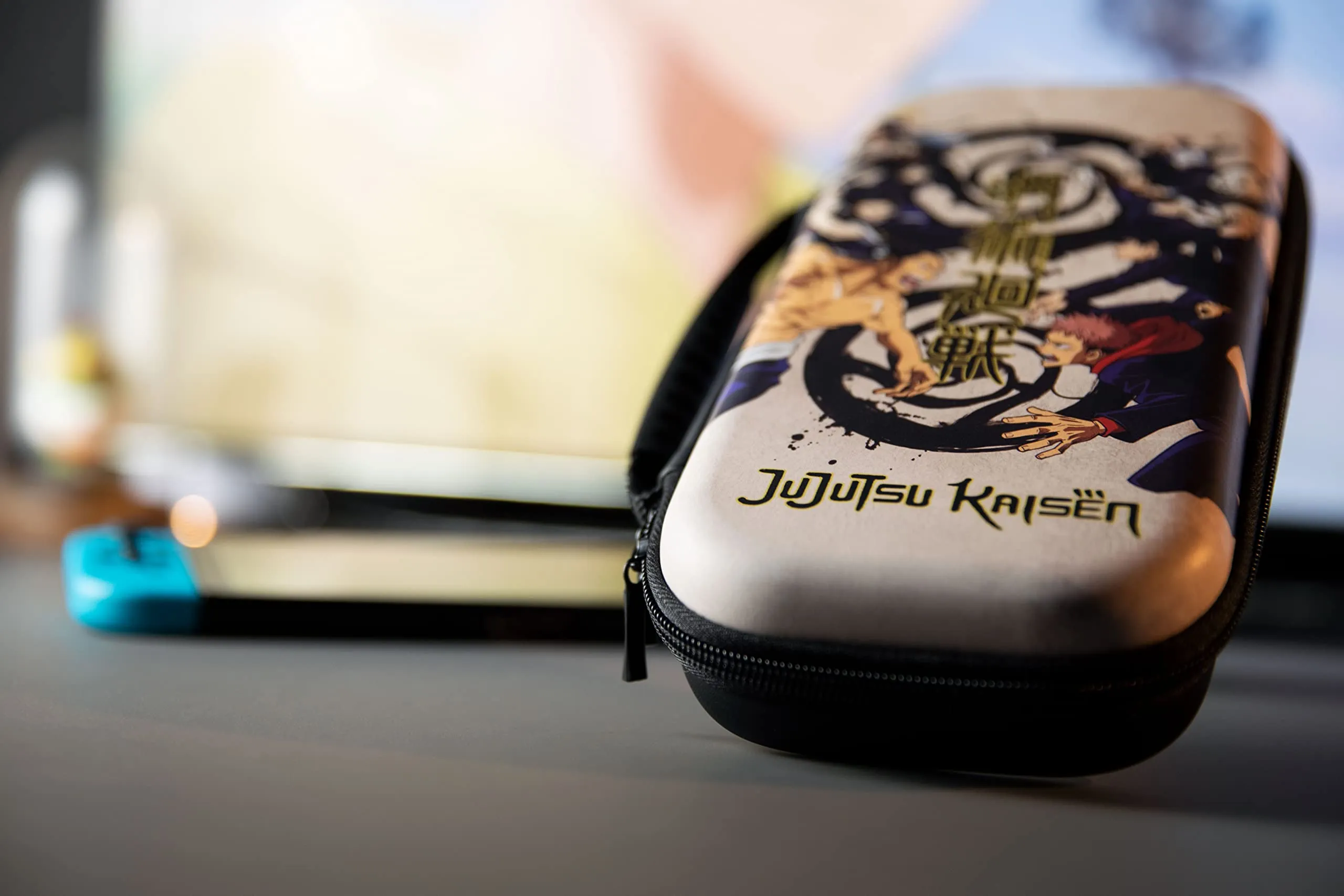 Konix Jujutsu Kaisen Custodia di protezione e trasporto Nintendo Switch, Switch Lite e Switch OLED - 8 giochi - Design Jujutsu Kaisen - Beige - immagine 5