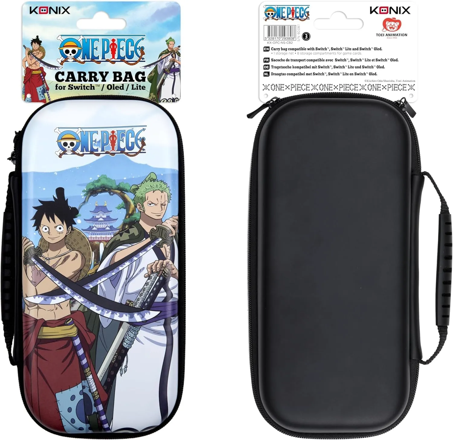 Custodia protettiva e da trasporto Konix One Piece per console OLED Nintendo Switch, Switch Lite e Switch - 8 posti di archiviazione per giochi - Design Ford Marine - immagine 9
