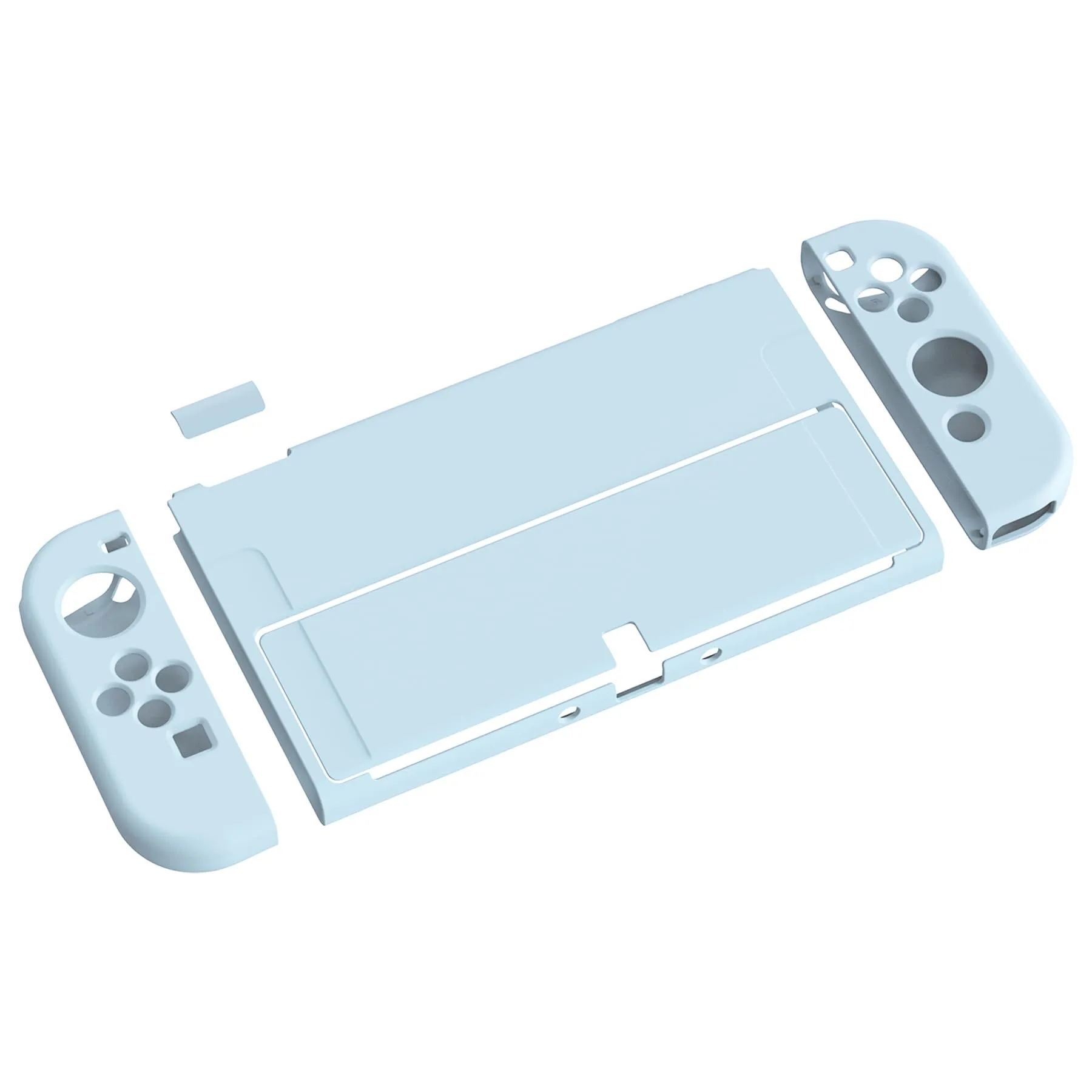 PlayVital Cover per Nintendo Switch OLED, Custodia Morbida TPU, Blu - immagine 1
