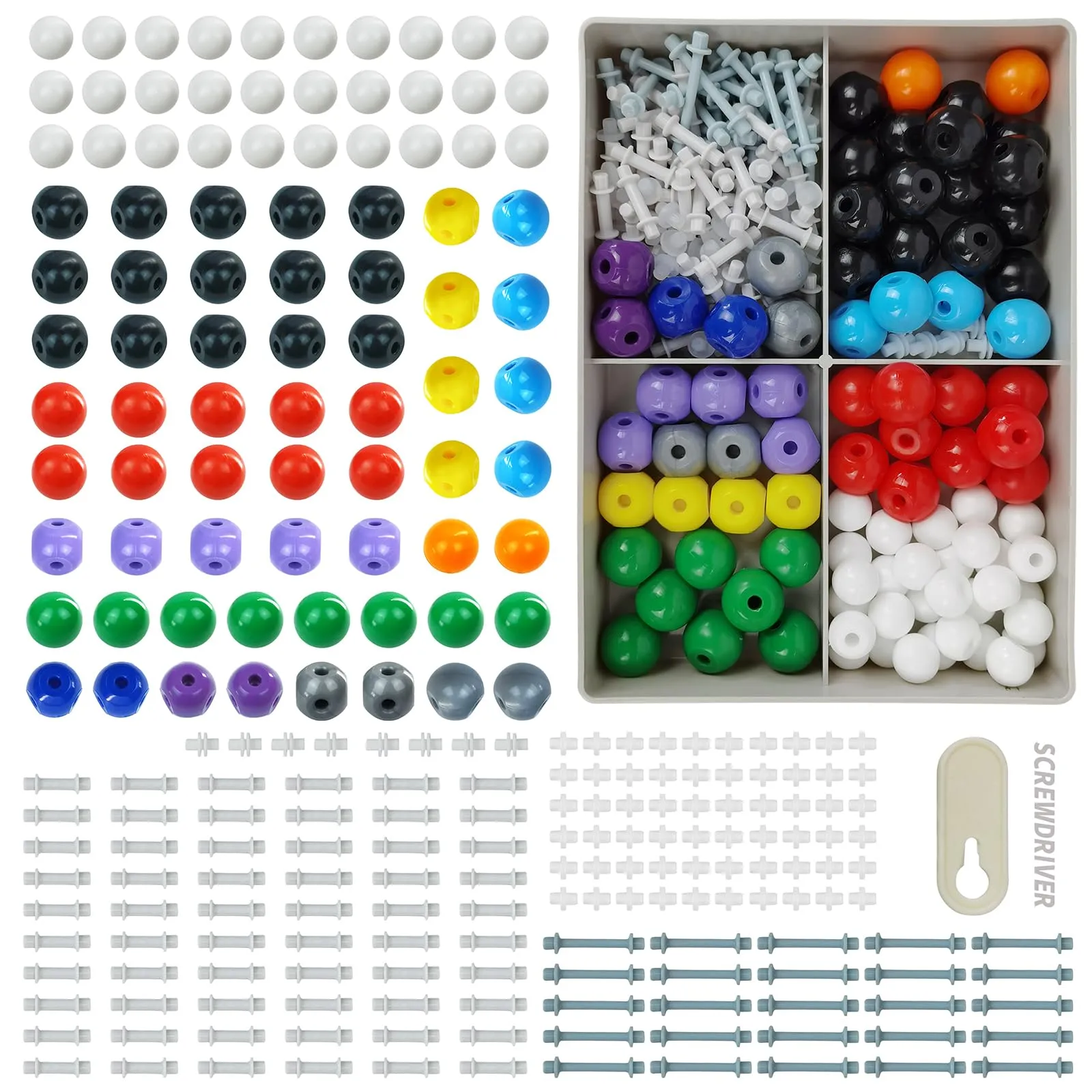 Kit Di Modelli Molecolari Per Chimica, 240 Pezzi - immagine 2