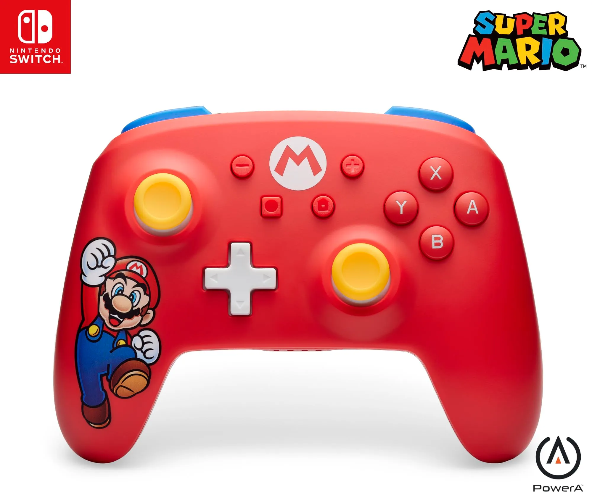 Manette sans fil à piles PowerA Mario Joy pour Nintendo Switch - immagine 1