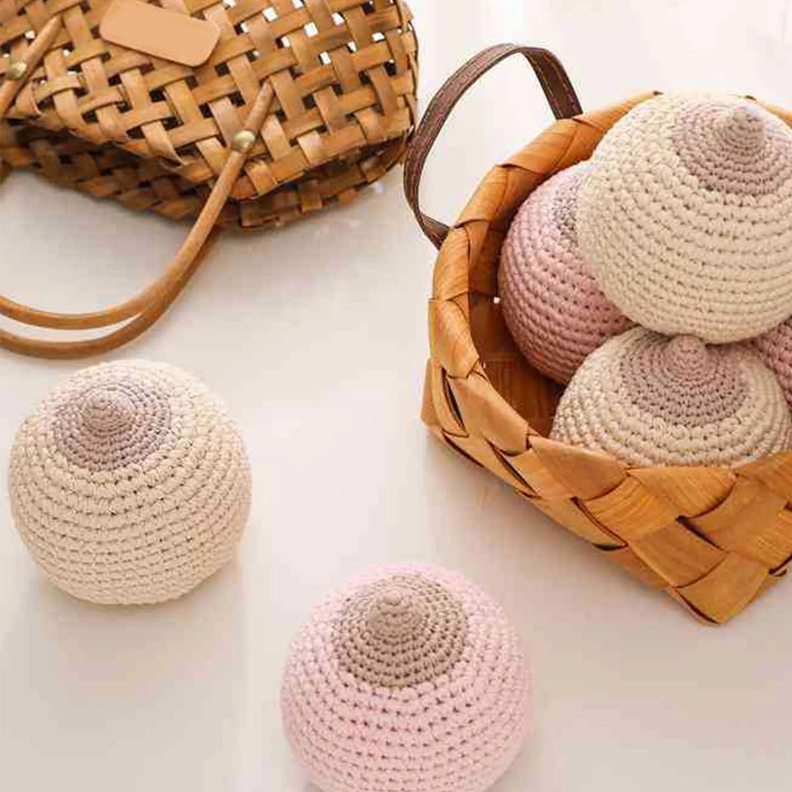 Tonysa Modello Seno All'uncinetto, Soft Knitted Teaching Prop (Beige) - immagine 5