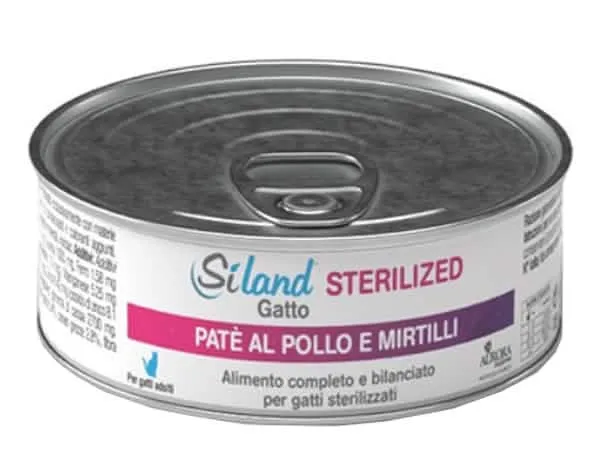 Siland gatto adulto sterilizzato pollo mirtillo 85 g - immagine 1