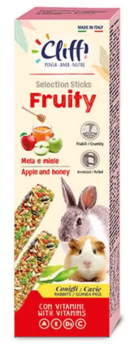 Cliffi sticks conigli cavie fruity 110 g - immagine 1