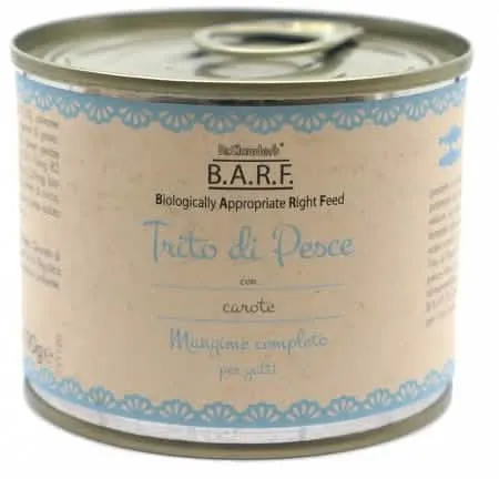Barf mangime completo per gatto trito di pesce 190 g - immagine 1