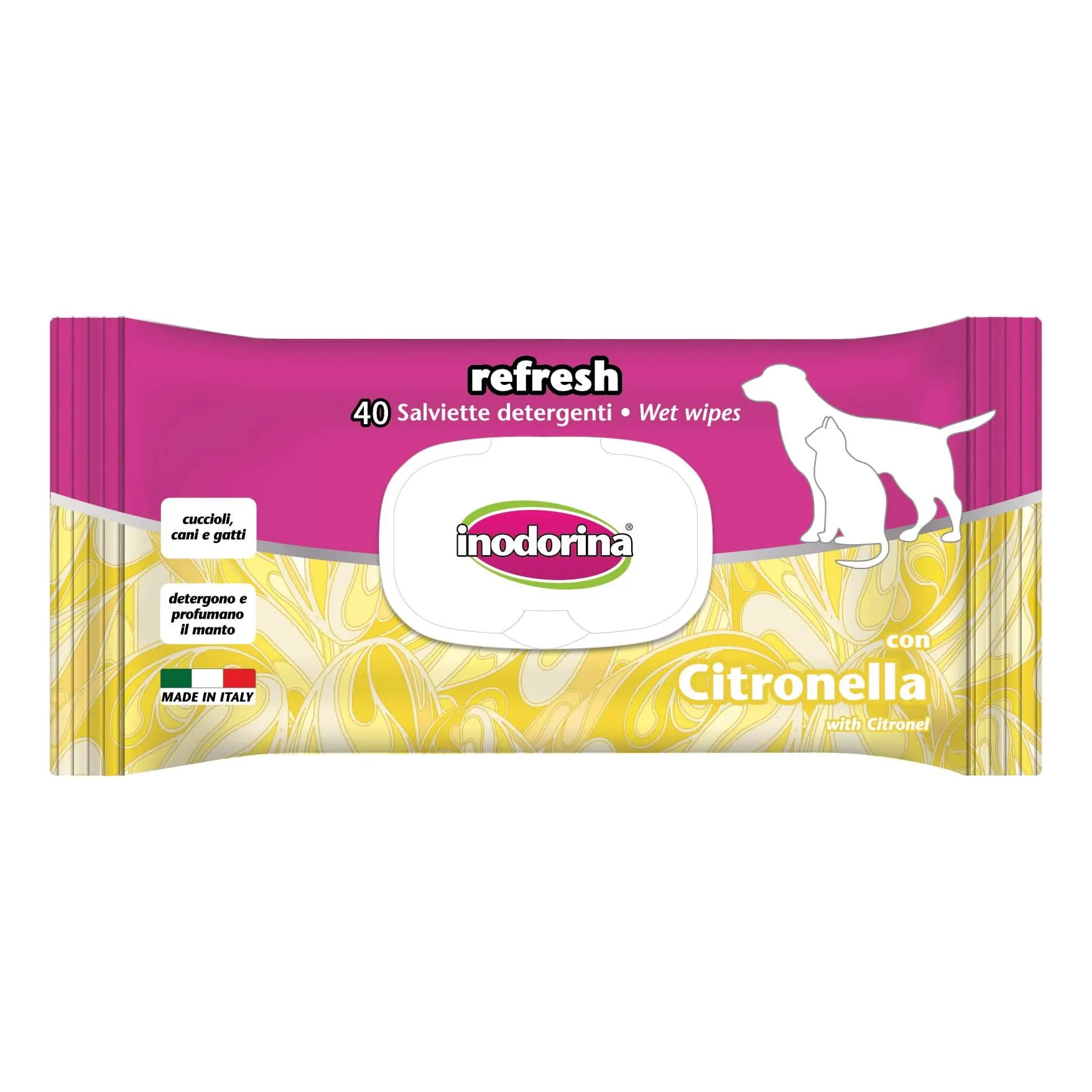 Inodorina salviette citronella 40 pezzi - immagine 1