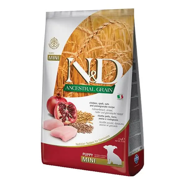N&d ancestral cereals canine chicken & pomegranate puppy mini 800 g - immagine 1