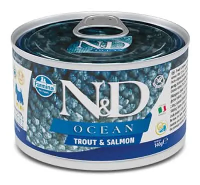 N&d dog ocean trout & salmon 140 g - immagine 1