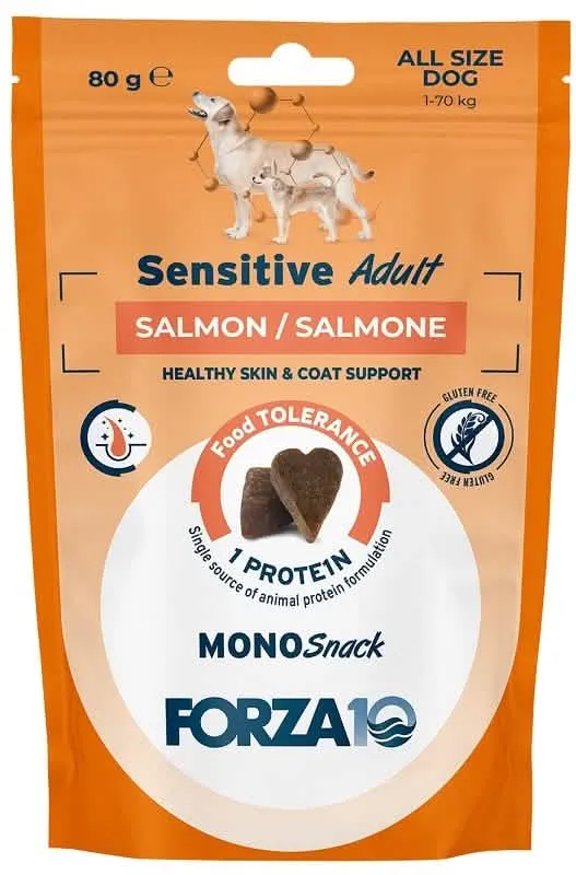 Forza 10 mono snack sensi dog all adult salmone 80 g - immagine 1