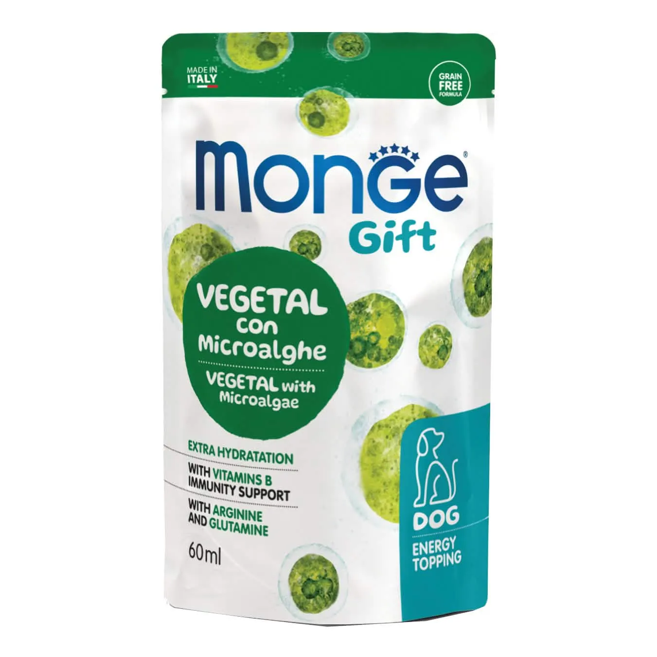Monge dog energy topping gift vegetal con microalghe 60 ml - immagine 1