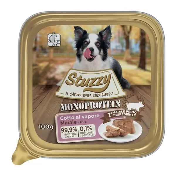 Stuzzy dog monoprotein maiale 100 g - immagine 1