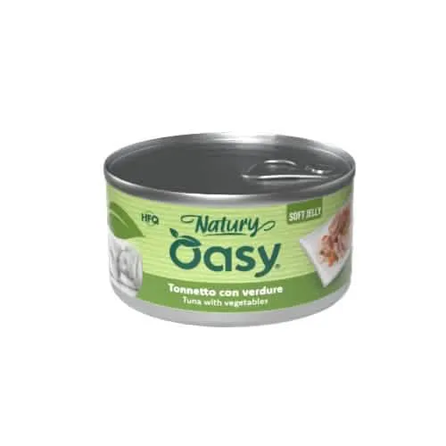 Oasy wet dog natury soft jelly tonnetto con verdure lattina 150 g - immagine 1