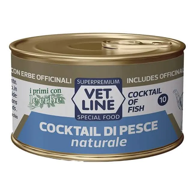Vet line per gatto cocktail di pesce naturale 70 g - immagine 1