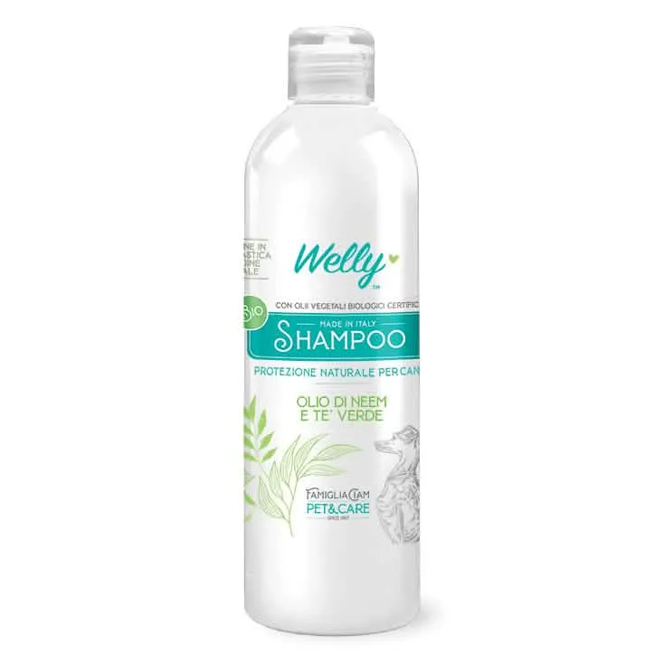 Welly shampoo 250 ml olio di neem e te'verde cani - immagine 1